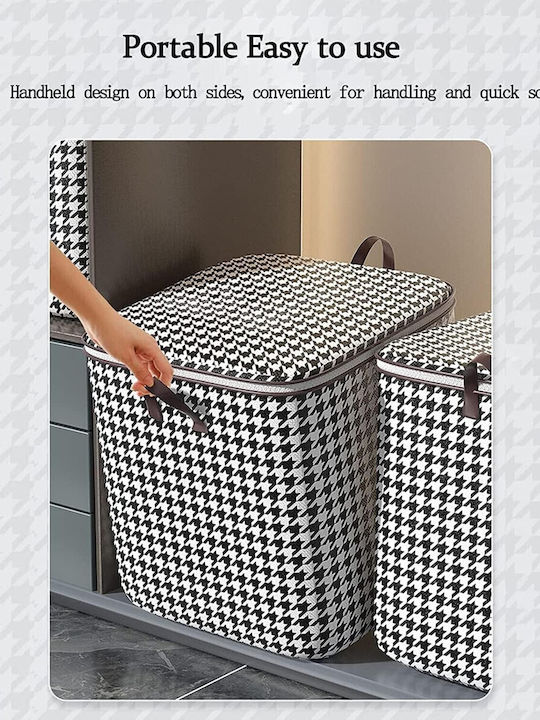 Alista Home Cutie de Depozitare Din Țesătură Cu Capac Neagră 56x45x56cm