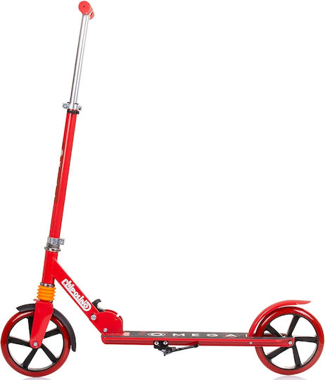 Chipolino Kids Scooter Foldable Omega 2-Wheel for 8+ Years Red