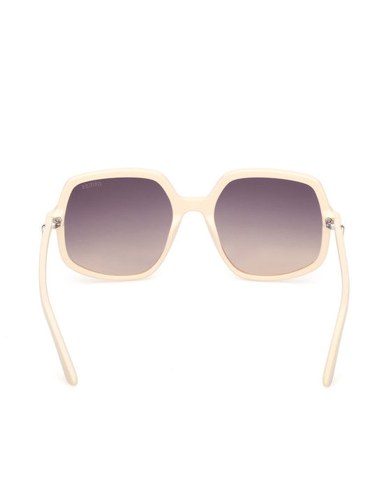 Guess Ochelari De Soare Unisex Cu Ramă Metalică Bej Și Lentile Gri Degrade GS00257-25B
