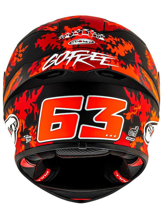 Suomy S1-XR Bagnaia Replica 2025 Матиран Каска За Мотор Full Face ECE 22.06 / FIM 1400 гр с Pinlock