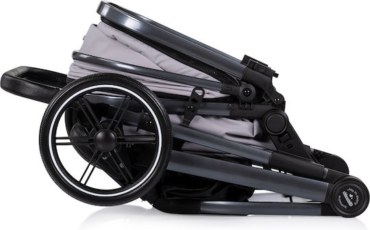 Chipolino Pearl Reversible 2 in 1 Baby Stroller Suitable for Newborn Platinum