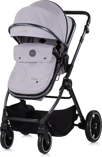 Chipolino Pearl Reversible 2 in 1 Baby Stroller Suitable for Newborn Platinum