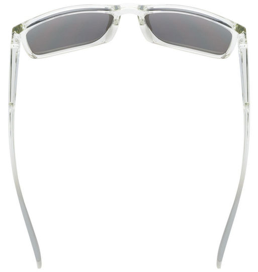 Uvex Cycling Glasses With Gold Frame And Transparent Lenses
