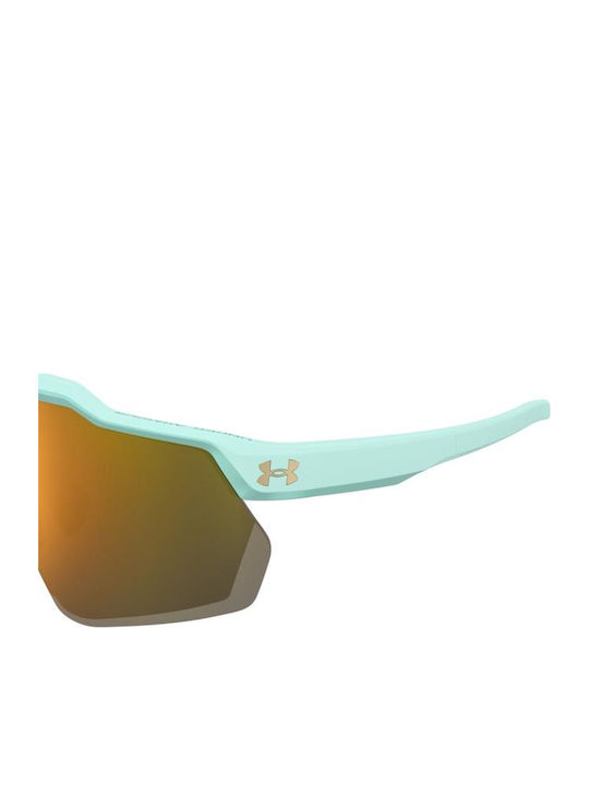 Under Armour Pro Male Sunglasses With Light Blue Frame And Light Blue Lens