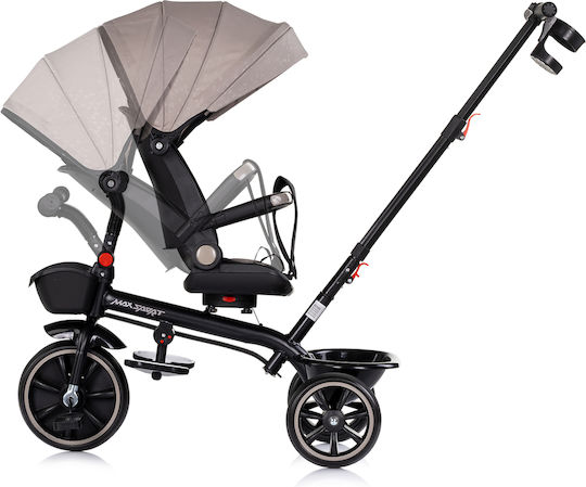Chipolino Max Sport with Parental Handle for 1.5+ Years Latte