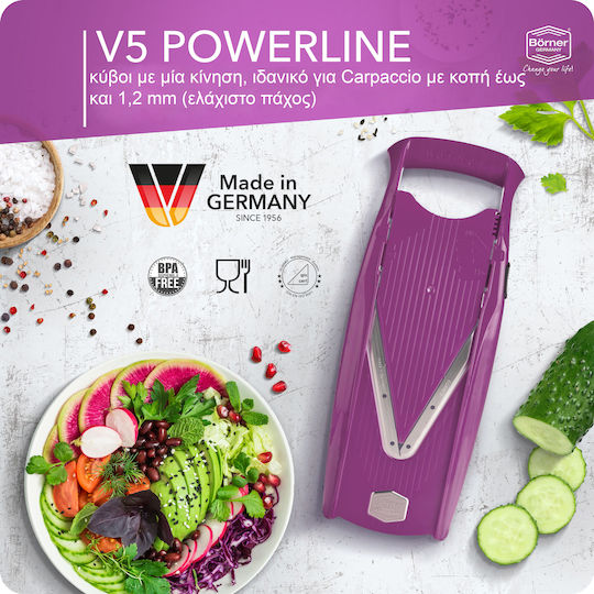 Borner Μαντολίνο V5 Powerline Pro Set 7τμχ Μωβ