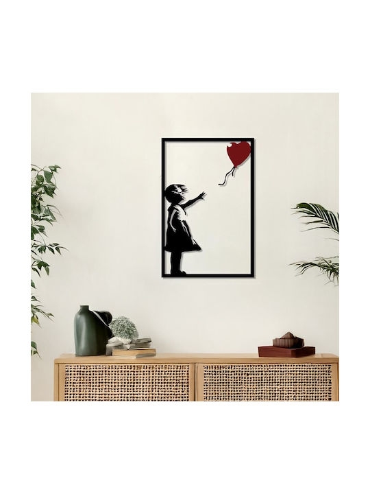 Pakketo Decorative Silhouette Balezo Pakooworld Black Metallic 50x1.5x35cm
