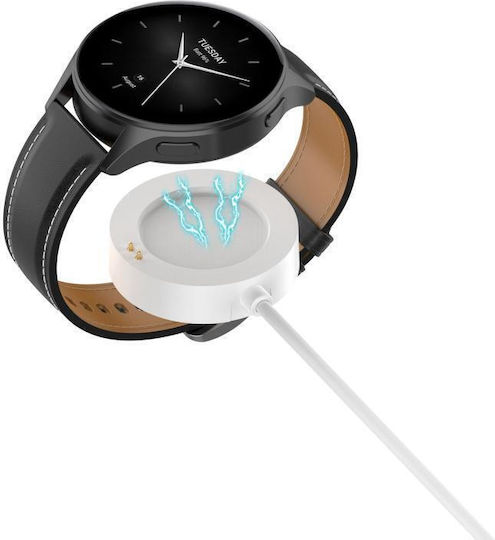 Usb-a Зарядно за Xiaomi Watch S4 / S3 / S2 Бял