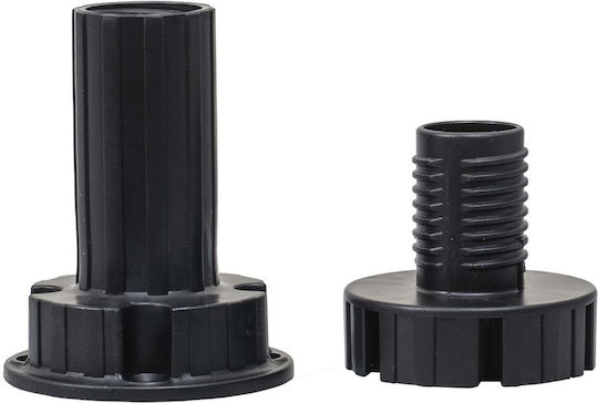 Picior de Mobilier din Plastic cu Reglaj Potrivit pentru Dulap / Șifonier 11.5cm Negru