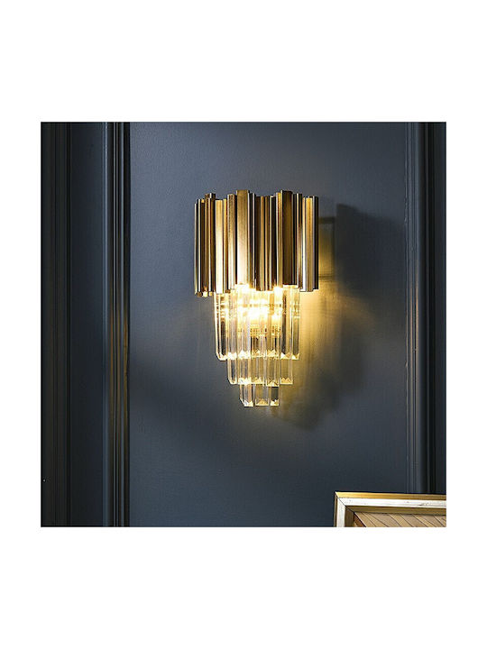 Home Lighting Regalia Φωτιστικό Τοίχου Χρυσό 25x40εκ. Home Lighting Regalia Φωτιστικό Τοίχου Χρυσό 25x40εκ.