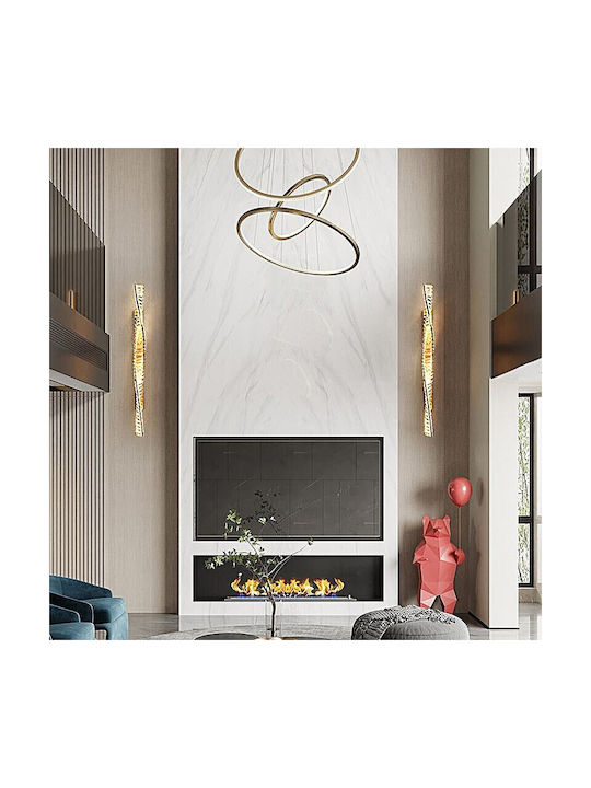 Home Lighting Zeva Wandleuchte mit Integrierte LED und Warmes Weiß Gold
