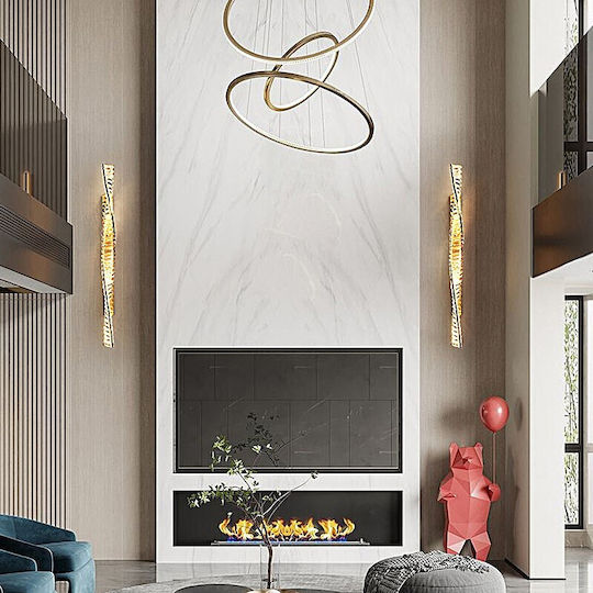 Home Lighting Zeva Wandleuchte mit Integrierte LED und Warmes Weiß Gold