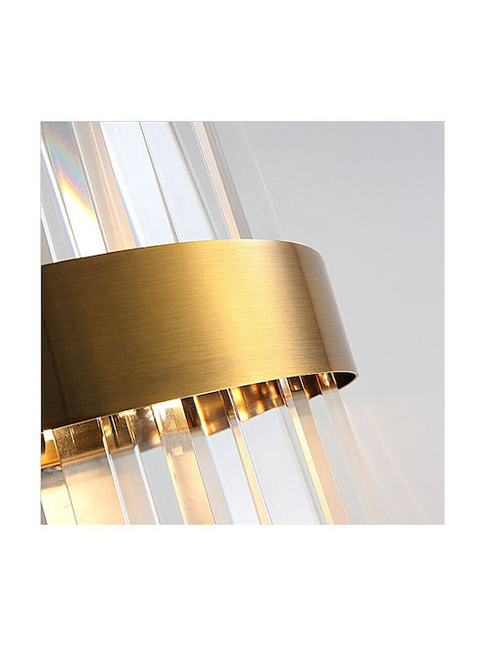 Home Lighting Celia Φωτιστικό Τοίχου με Ντουί E14 Χρυσό 20x50εκ.