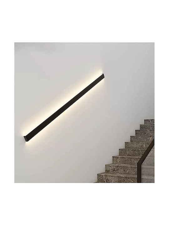 Home Lighting Lineax Wall Lamp with Integrated LED Black 5cm