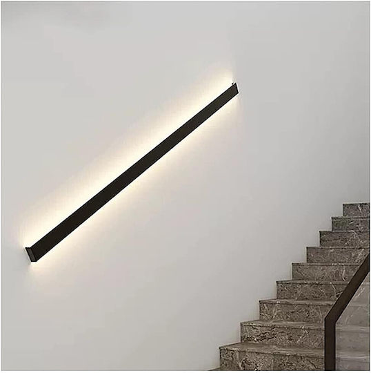 Home Lighting Lineax Wall Lamp with Integrated LED Black 5cm