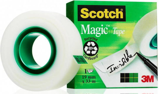 3M Scotch Мат Прозрачна Самозалепваща Лента Невидима При Копиране Лесна За Откъсване 19мм X 33м 3M Scotch Magic
