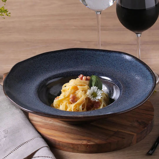Porto Brasil Organic Titanium Ceramic Pasta Plate with Diameter 28cm