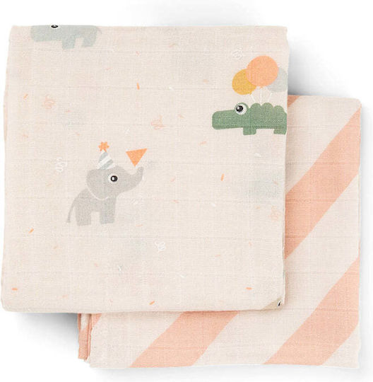 Done by Deer Baby Burp Cloth 65x65cm 2 Pieces