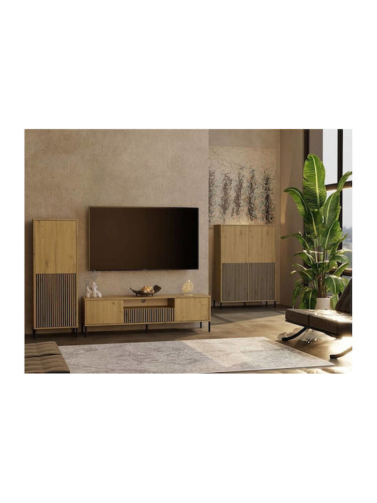 Kamaro Wohnzimmer Schrank aus Spanplatte Braune 53.5x40x146cm
