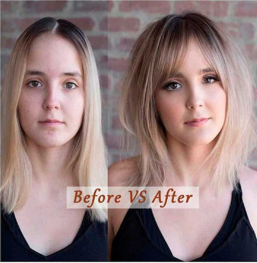 Extension with Human Hair in Dark Chestnut Colour 25.4cm Topper Toupee