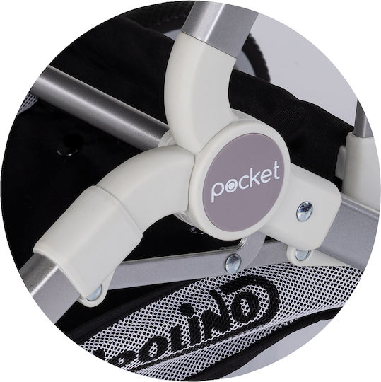 Chipolino Pocket Kinderwagen für Neugeborene Schwarz 6.4kg