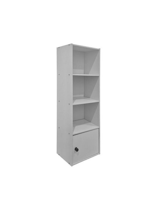 Βιβλιοθήκη Lenobia Λευκό 30.5x24x95εκ.
