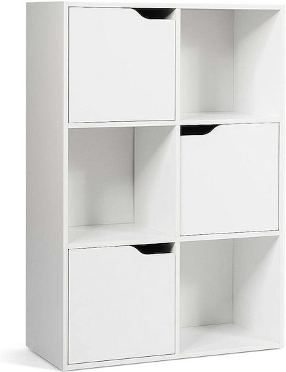 Βιβλιοθήκη Λευκή 60x29x90εκ. Βιβλιοθήκη Λευκή 60x29x90εκ.