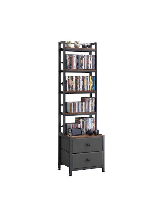 Living Room Cabinet Made of Black Metallic 40x30x143.5cm