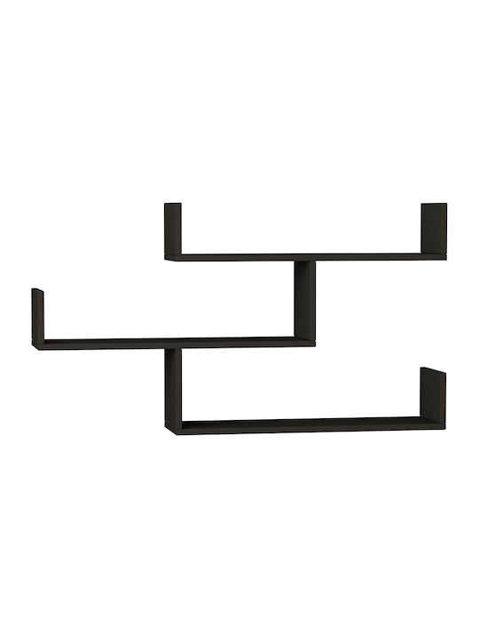 Shelf Wall Tiber Charcoal 120x22x67cm