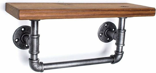 Wandregal Industriell Braune 50x15x30cm