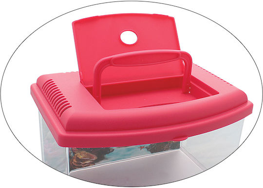 Georplast Ενυδρείο Ψαριών Χωρητικότητας 5.5lt 28x20x28εκ. Κόκκινο