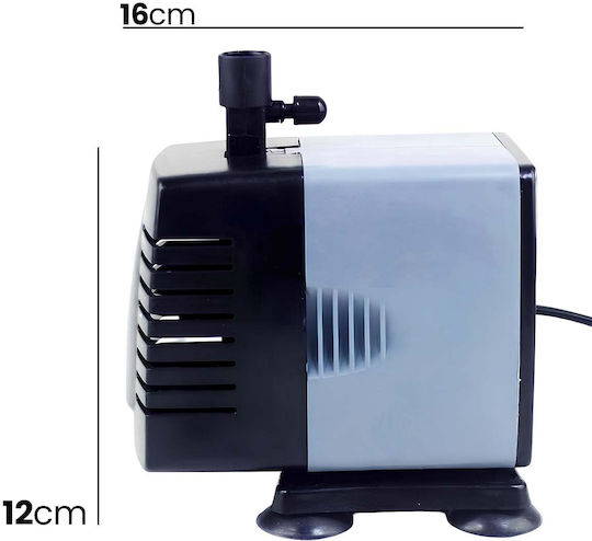 Avizar Kompakte 25w Unterwasser Aquarium Umwälzpumpe Durchflussrate 1200l/h Schwarz