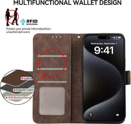 Abeel Wallet Brown (Motorola Moto G67 5G / G77 5G)