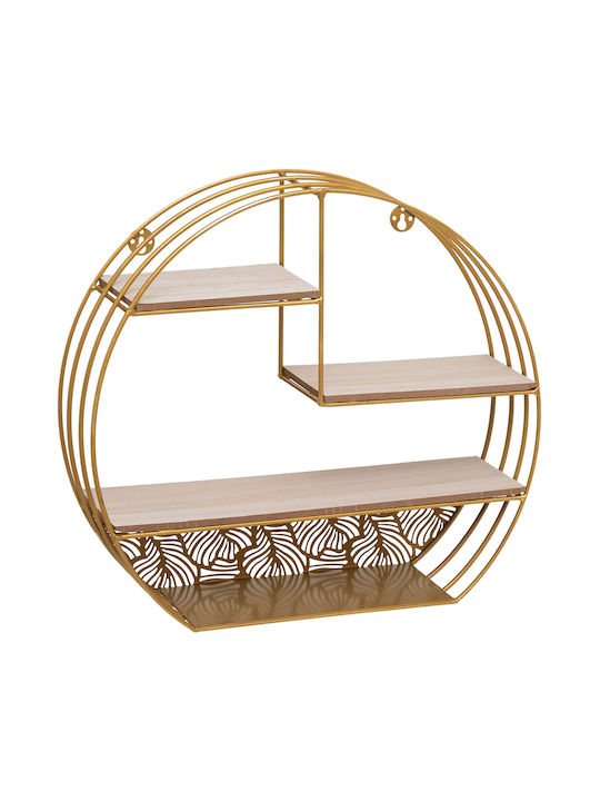 Shelf Wall 166731B Gold / Beige 39.3x10.5x36cm