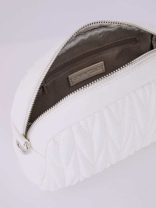 Celestino Women's Clutch Bag Embossed Ecru Designs