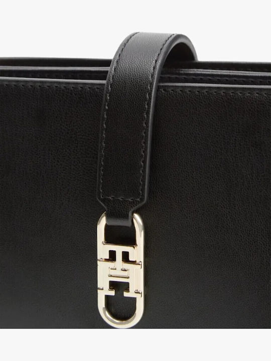 Tommy Γυναικεία Tote Τσάντα από Συνθετικό Δέρμα Μαύρη