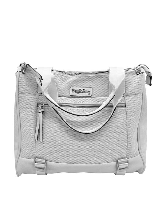 Fabric Women's Shoulder Bag White