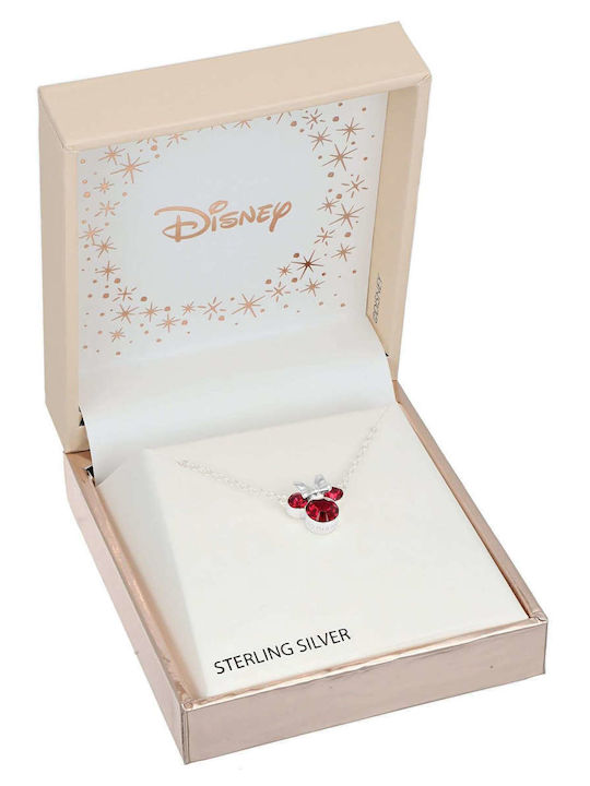 Disney Necklace Made of Silver with Zircon