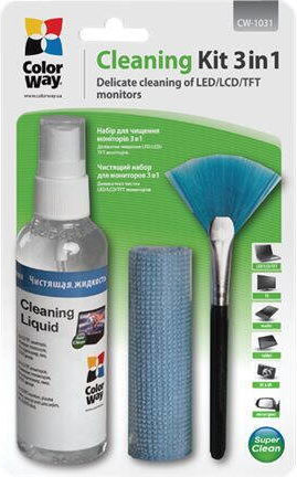 Colorway Liquid + Cloth + Plastic Screen & Surface Cleaner Kit Cw-1031