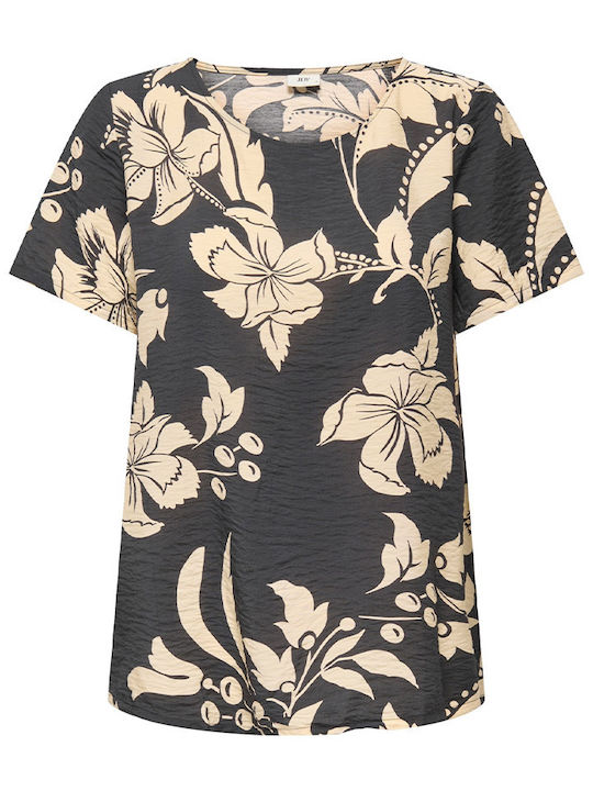 Women's Blouse with 3/4 Sleeve Black