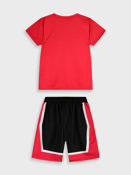 Kids Set with Shorts Summer 2 Pieces Red