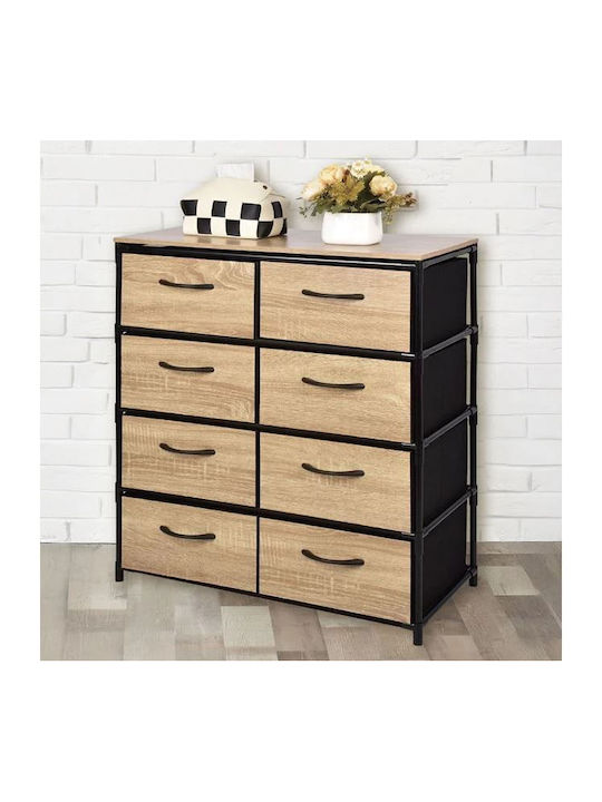 Bedroom Chest of Drawers Wooden Brown 65x30x72.3cm