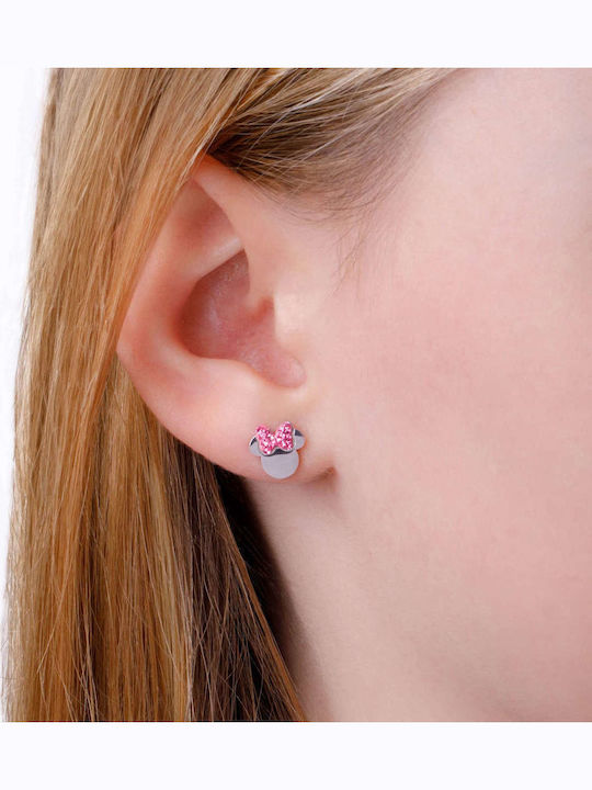 Disney Set Earrings Made of Steel with Stones