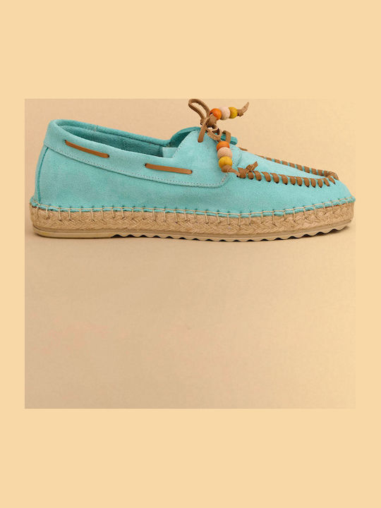 Women's Moccasins in Blue Colour