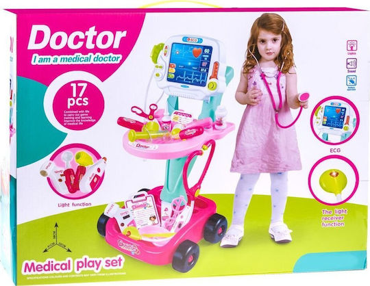 Jokomisiada Doctor Set Medical Trolley Kids Za2155ro