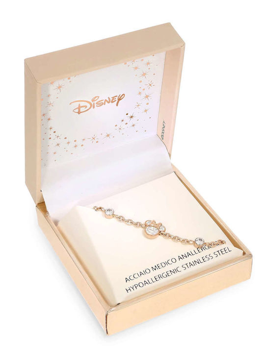 Disney Γυναικείο Βραχιόλι από Ατσάλι Επιχρυσωμένο με Ζιργκόν