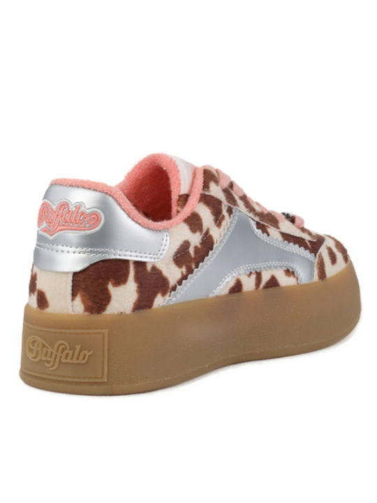 Cajo Women's Chunky Sneakers Brown Cream