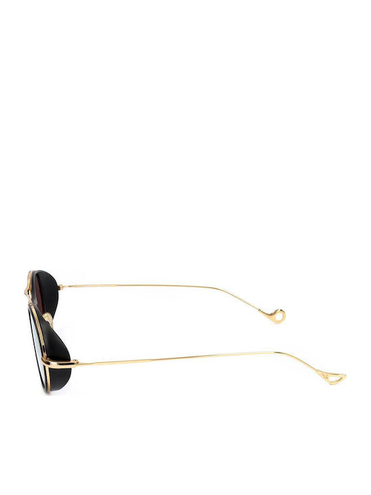 Eyepetizer Unisex Γυαλιά Ηλίου με Μαύρο Σκελετό και Ροζ Φακό