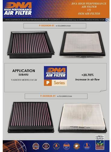 Subaru Forester Sl 2.0 E-boxer Hybrid Fb20d Gen Vi 24-26 Dna Air Filter P-ty20t24-01