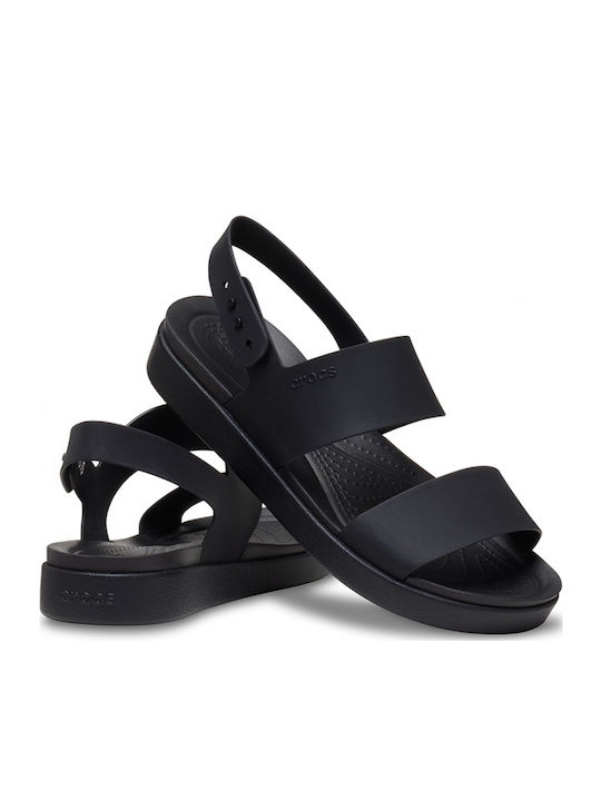 Brooklyn Γυναικεία Ανατομικά Σανδάλια Flatforms Μαύρα